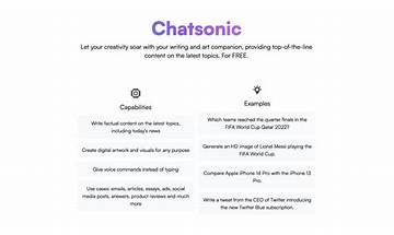 ChatSonic: App Reviews; Features; Pricing & Download | OpossumSoft
